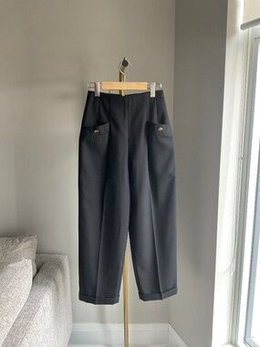 Sandro Wide Leg Trouser Pants